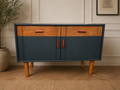 Restored Sideboard in 'Tempest's Teapot' – Warm Wood Drawers & Original Handles