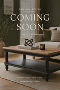 Coming Soon – Restored Charcoal & Natural Wood Coffee Table